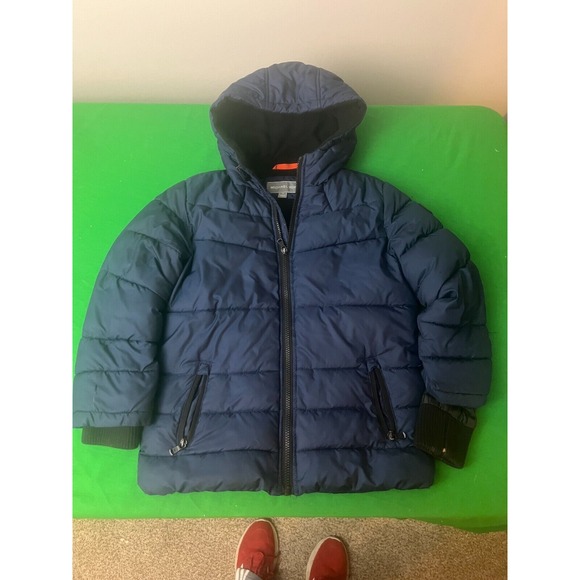 Boys Michael Kors Winter Puffer‎ Coat Jacket. Size 7 Dark Blue - Picture 1 of 12